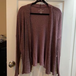 American Eagle Soft & Sexy Plush Waffle Knit Cardigan